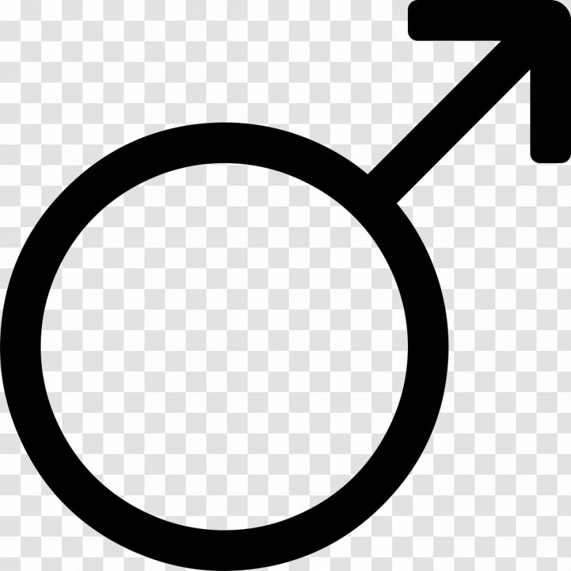 Gender Symbol Male - Mars Transparent PNG