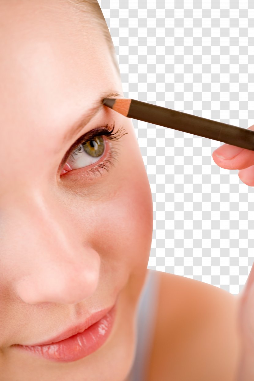 Eyebrow Pencil Cosmetics Eye Liner - Color - Painted Eyeliner Makeup Transparent PNG