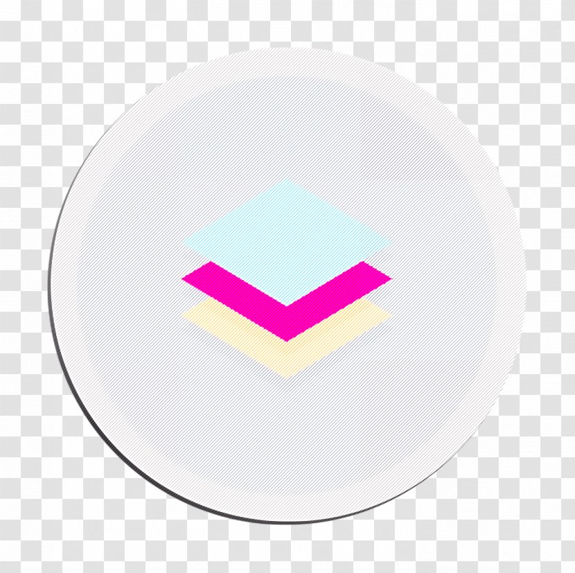 Abstract Icon Data Stack - White - Smile Symbol Transparent PNG
