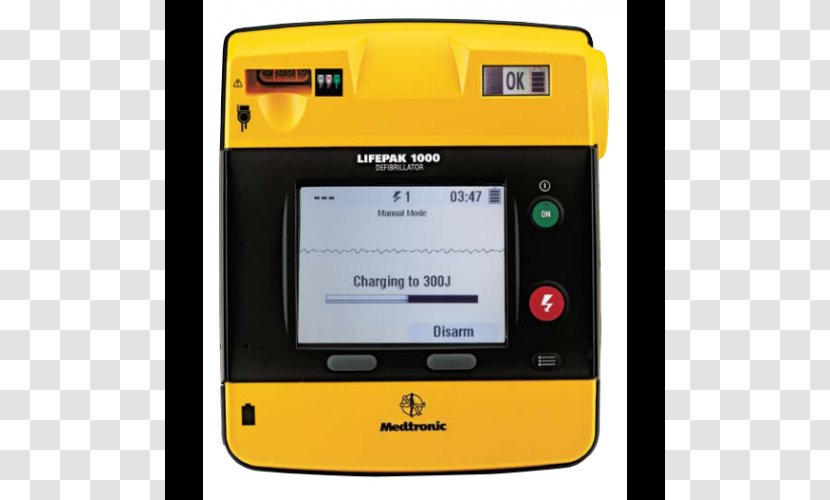 Lifepak Automated External Defibrillators Defibrillation Physio-Control Electrocardiography - Monitoring - 1000 View Transparent PNG
