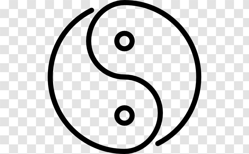 Symbol Yin And Yang - Line Art Transparent PNG