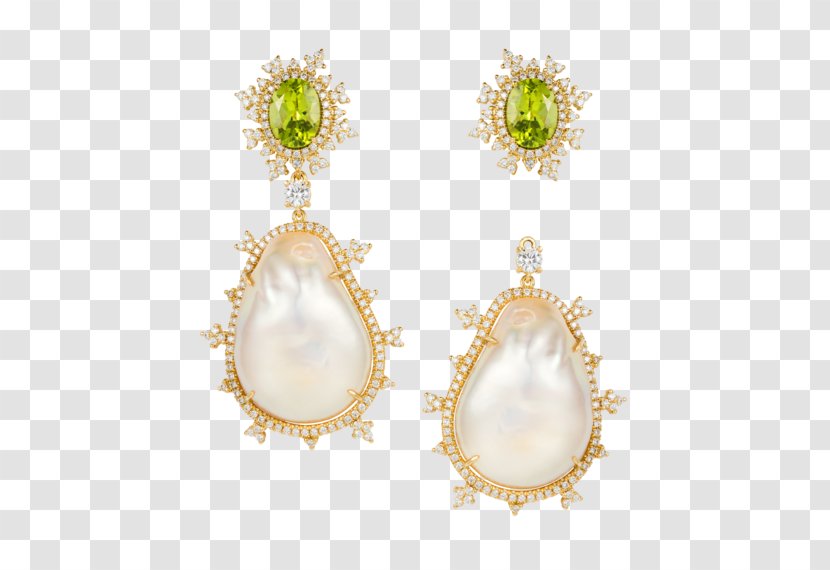 Baroque Pearl Earring Jewellery Necklace Transparent PNG