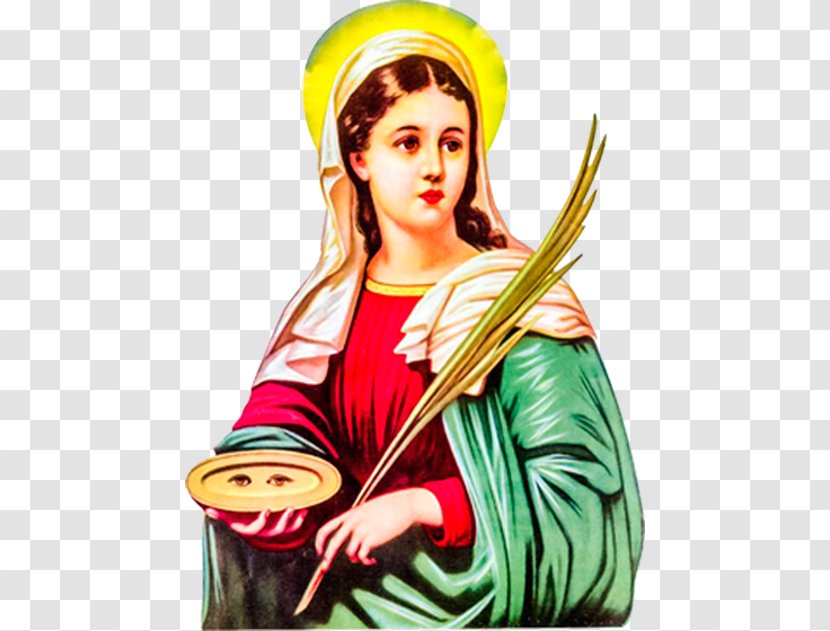Mary Santa Luzia Novena Saint Prayer - Cartoon Transparent PNG