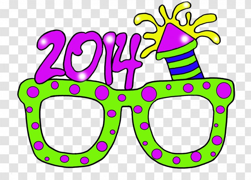 New Years Glasses Clip Art - Props Cliparts Transparent PNG