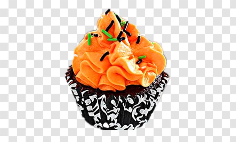 Cupcake Muffin Buttercream Torte Halloween - Dessert - Truman Day Transparent PNG