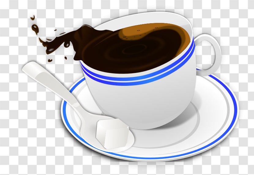 Coffee Cup Tea Cafe Drink - Caffeine - A Of Spilled Transparent PNG