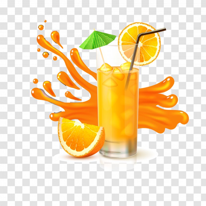Orange Juice Cocktail - Food - Delicious Fruit Download Transparent PNG