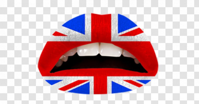 United Kingdom Union Jack Violent Lips Tattoo - Body Art - Clown School List Transparent PNG