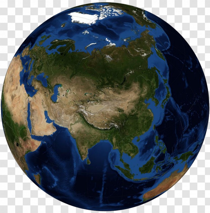 Asia The Blue Marble Satellite Imagery Earth - Vector Transparent PNG