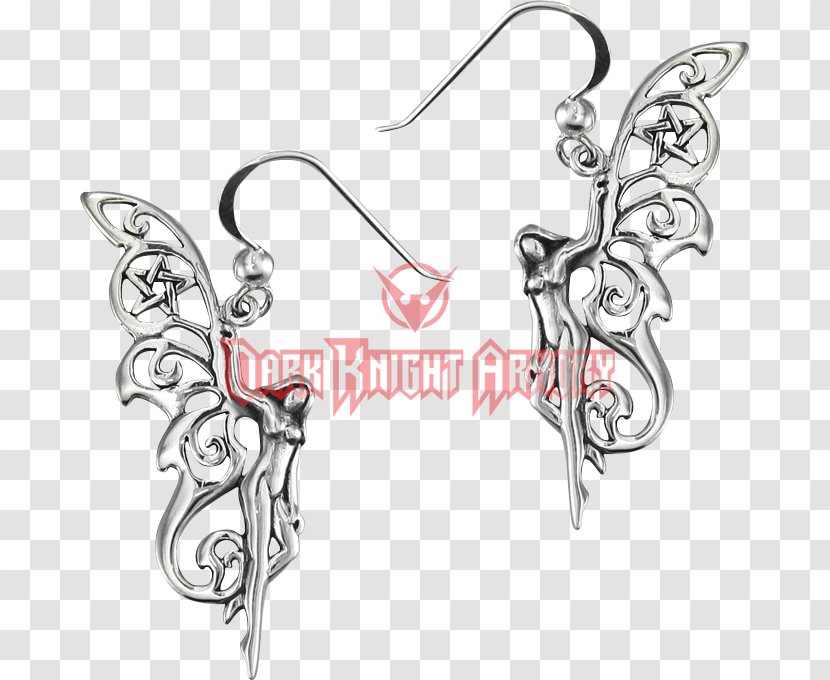 Fairy Earring Drawing Clip Art - Flower Transparent PNG