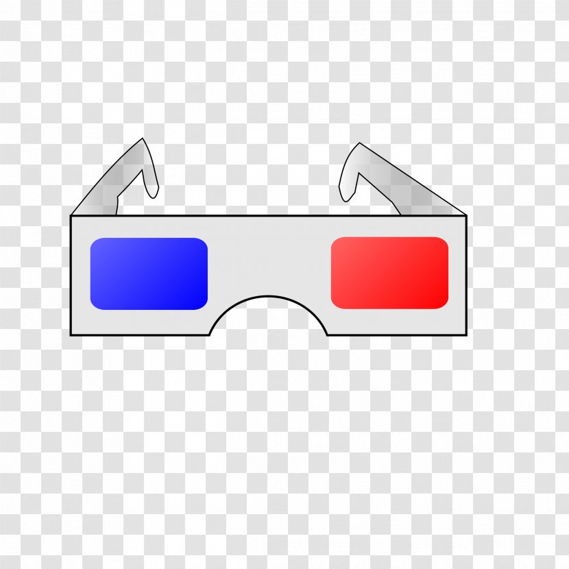 Polarized 3D System Film Glasses Clip Art - Rectangle - Lower Third Transparent PNG