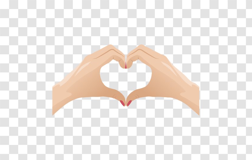 Hand Heart Shape Emoji - Tree Transparent PNG
