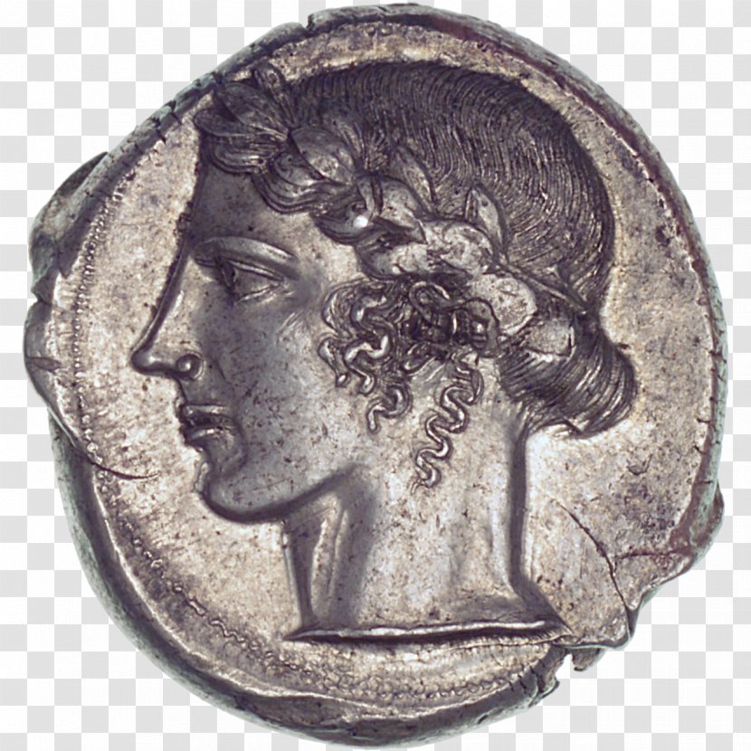 Lentini Coin Syracuse Tetradrachm MoneyMuseum - Relief - Sicily Transparent PNG