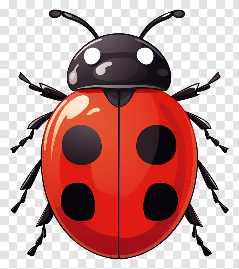 Doodle Style Ladybug - Ladybug Cartoon Illustration Transparent PNG