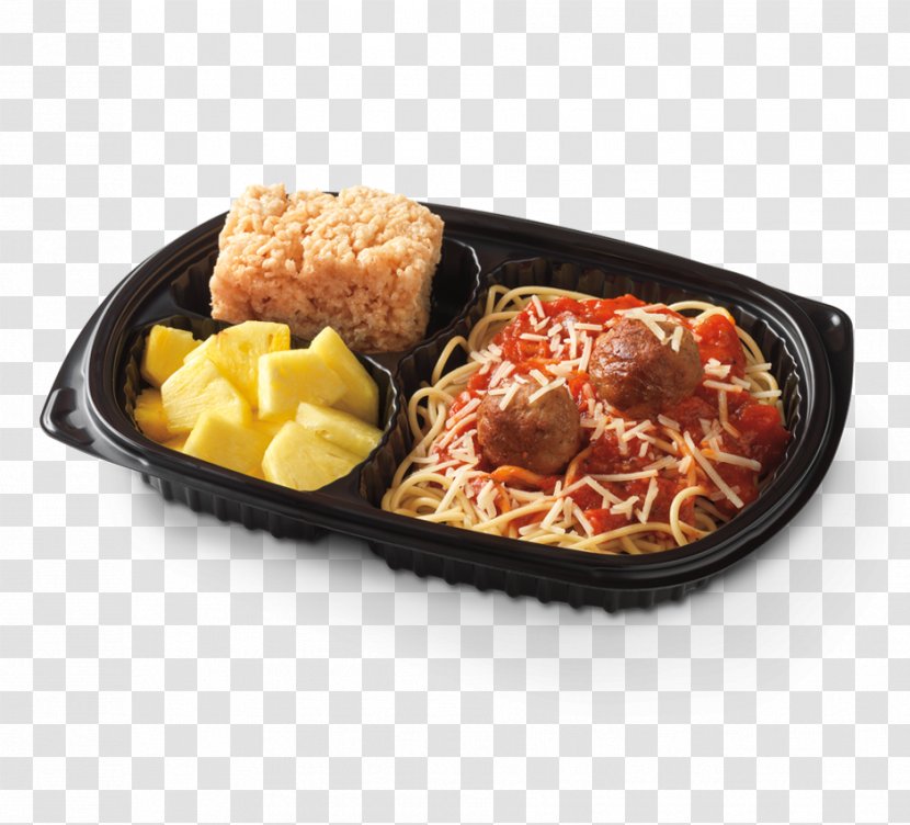 Bento Spaghetti With Meatballs Chicken Soup Pad Thai Curry - Prepackaged Meal - A Meat Dish Transparent PNG