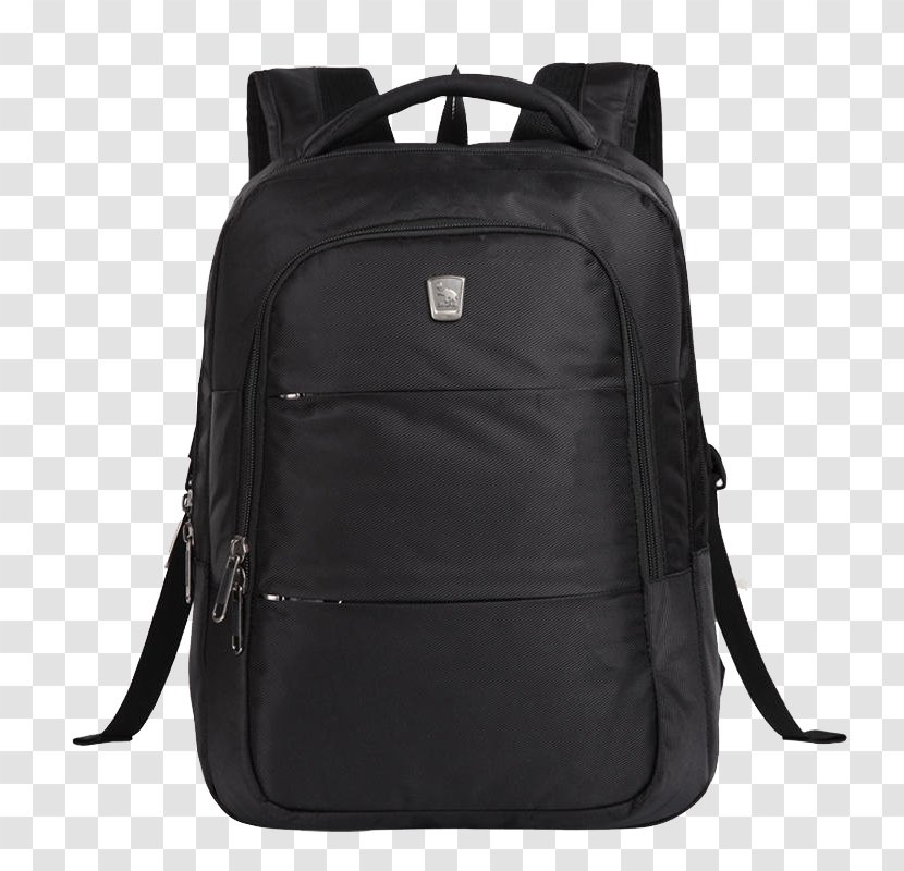 Handbag Backpack Satchel - Baggage - Pure Black Schoolbag Transparent PNG