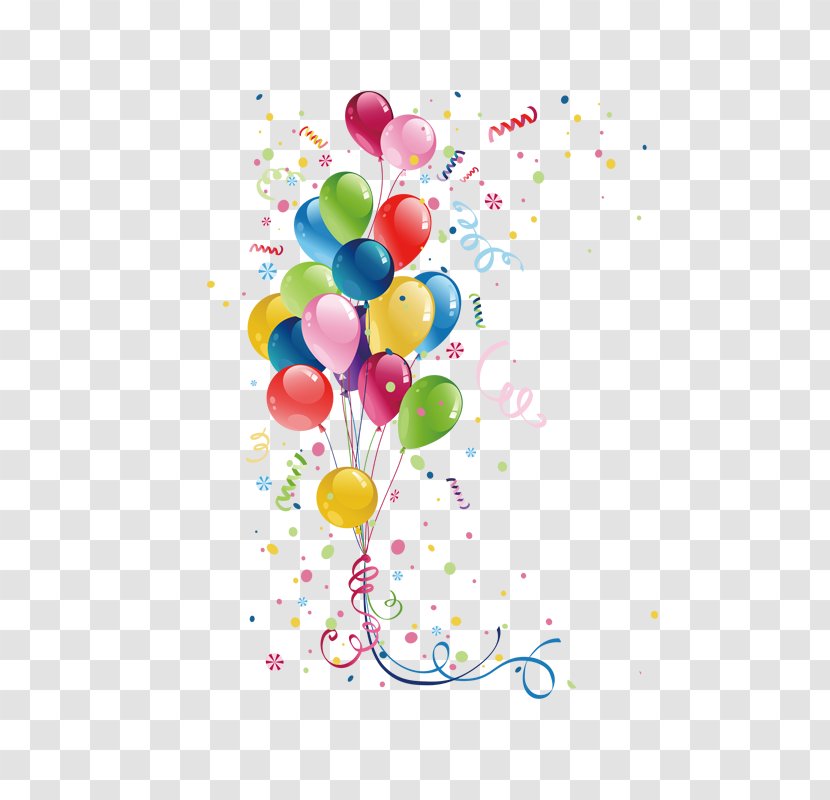 Birthday Party Balloon Clip Art - Festival Celebrating The Holiday Transparent PNG