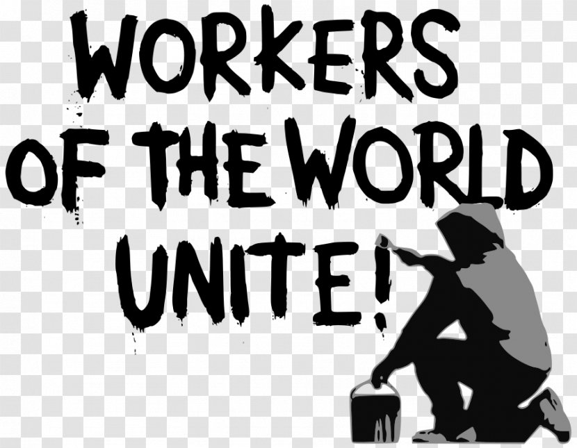 Workers Of The World, Unite! Communism Graffiti Clip Art - Logo - Cliparts Transparent PNG