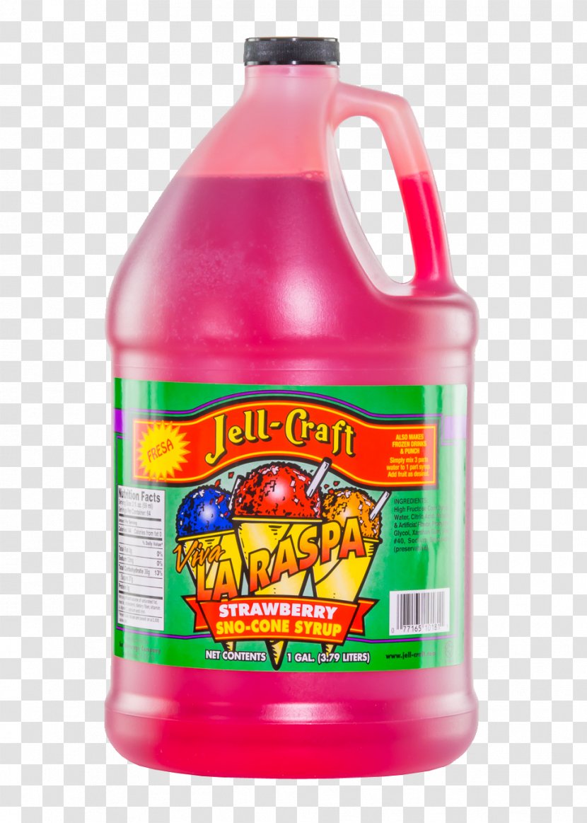 Snow Cone Chamoyada Syrup Punch Concentrate - Strawberry Transparent PNG