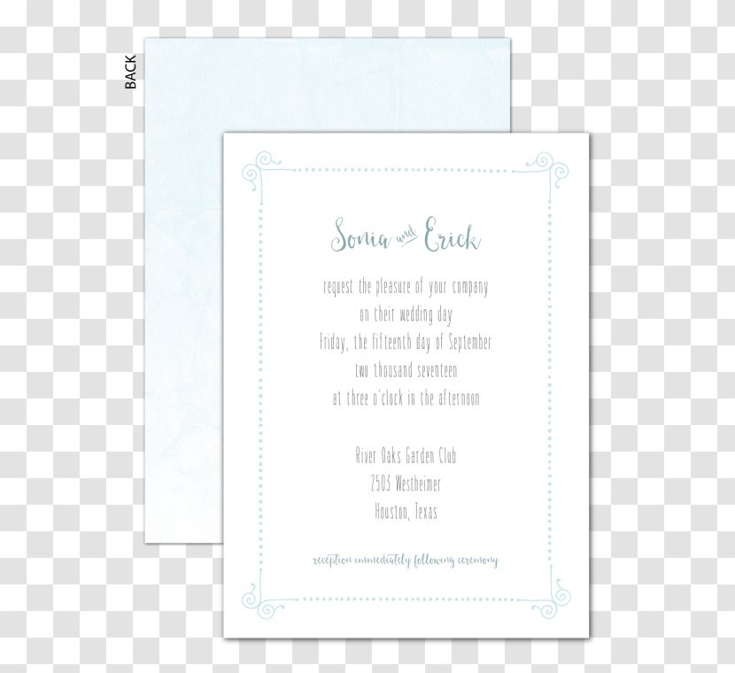 Wedding Invitation Convite Font - Text - Paper Transparent PNG