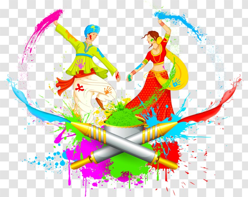 Rangwali Holi Festival Wish - Art - Vases Transparent PNG