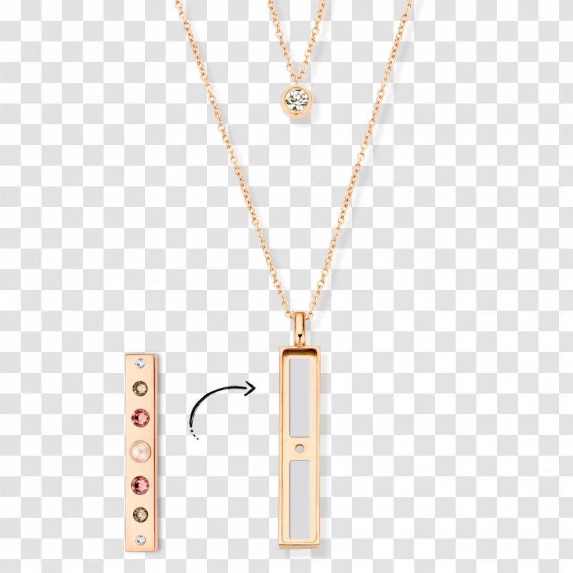 Locket Necklace Jewellery Gold Chain - Colored Silver Ingot Transparent PNG