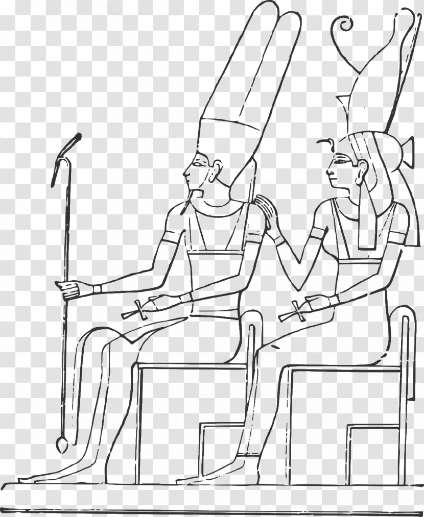 Ancient Egyptian Deities Pyramids Coloring Book Mummy - White Transparent PNG