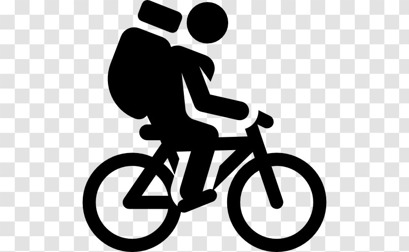 Cycling Bicycle Safety Sport - Silhouette - Exhausted Cyclist Transparent PNG