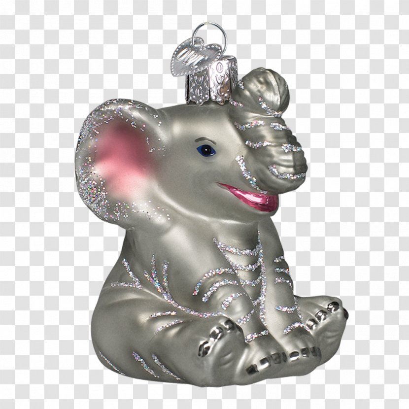 Santa Claus Christmas Ornament Decoration Glassblowing - Glass - Hand-painted Baby Elephant Transparent PNG