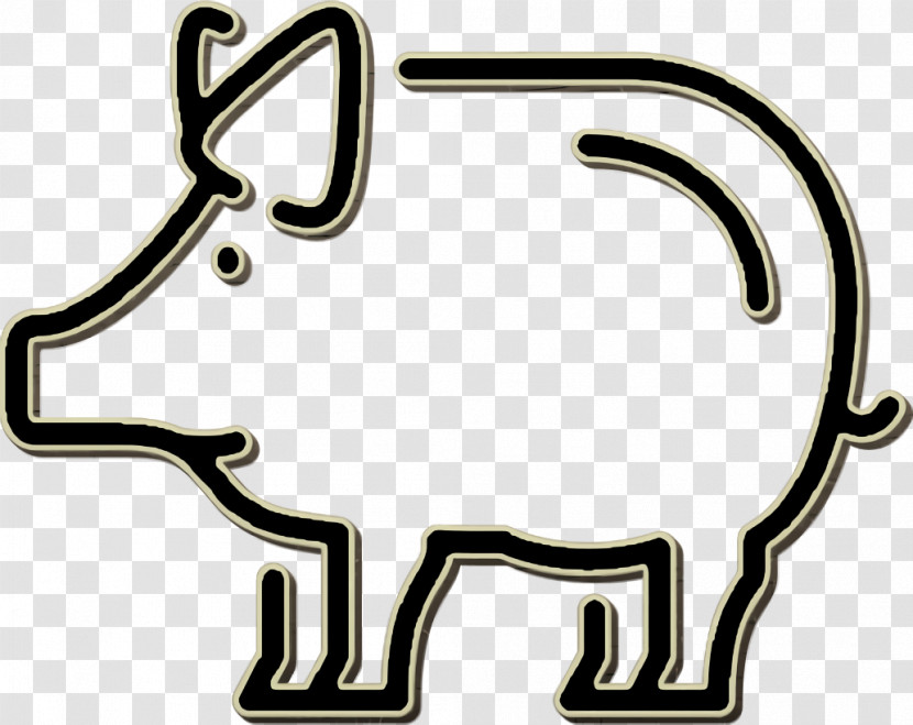 Animals Icon Farming Icon Pig Icon Transparent PNG