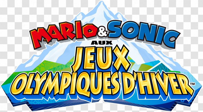 Mario & Sonic At The Olympic Winter Games Wii Logo Brand English Language - Advertising - Boombox Transparent Transparent PNG