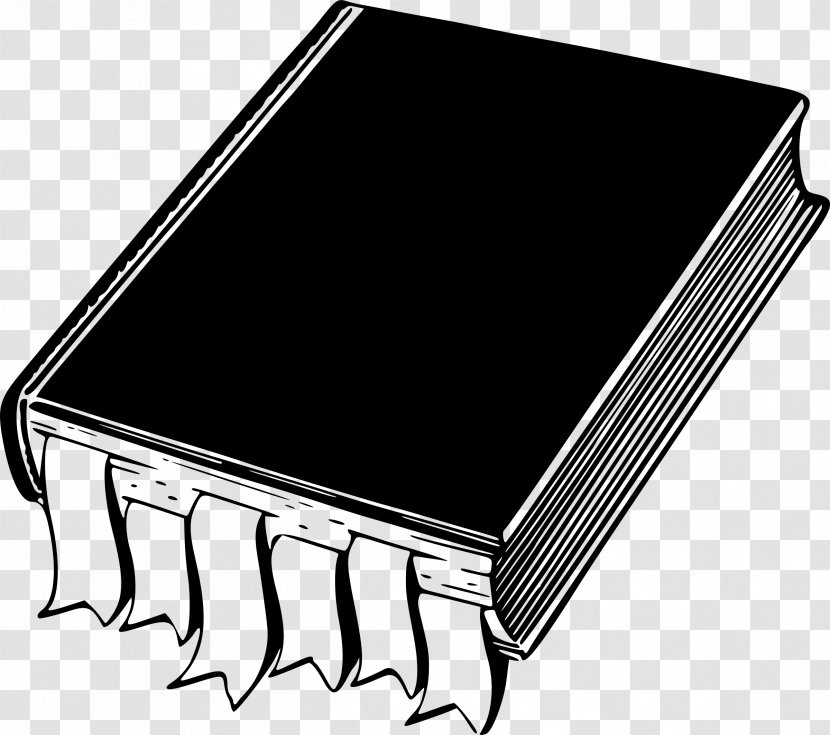 Royalty-free Clip Art - Black And White - Book Bookmark Transparent PNG