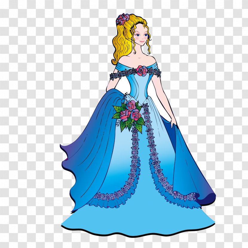 Cartoon Disney Princess Clip Art - Heart - Beautiful Yellow Hair Transparent PNG