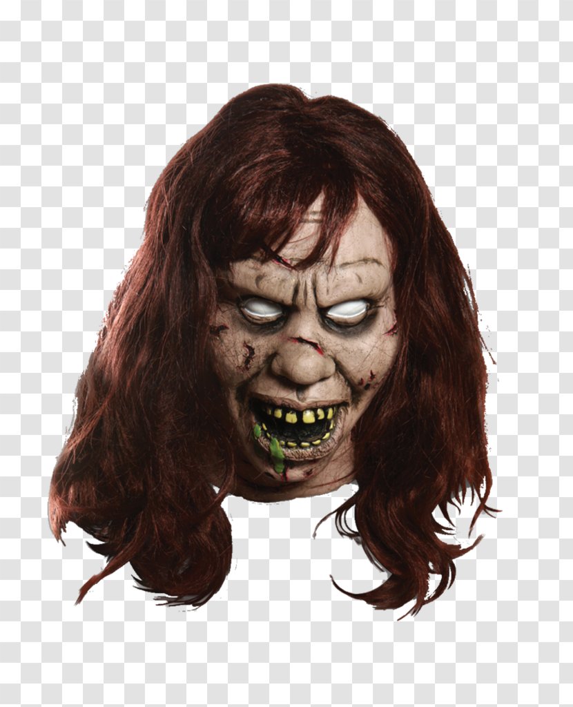 Regan MacNeil The Exorcist Guy Fawkes Mask Costume - Jaw Transparent PNG