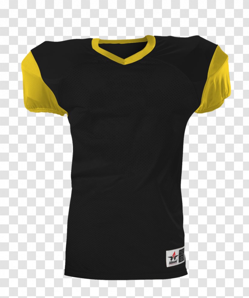 T-shirt Shoulder Sleeve - Black - Gold Football Transparent PNG