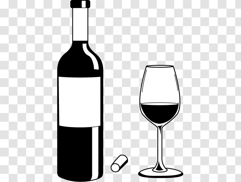 White Wine Distilled Beverage Bottle Clip Art - Liquor Cliparts Transparent PNG