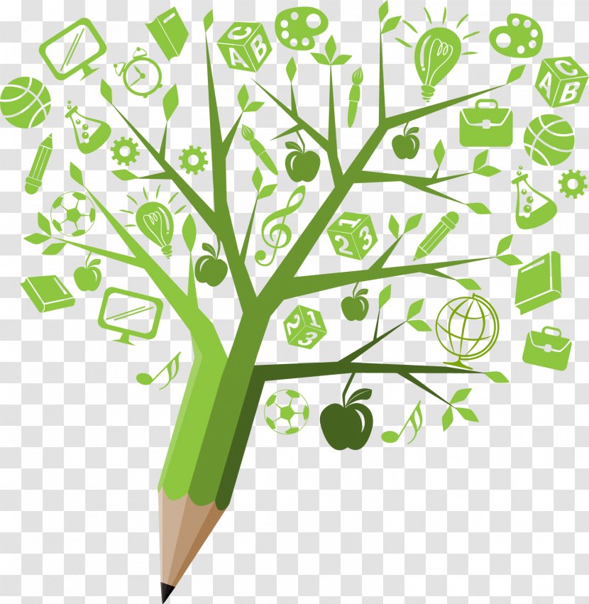 Student Education Learning Folk High School Sustainability - Tree - Creative Pencil Of Knowledge Science And Technology Transparent PNG
