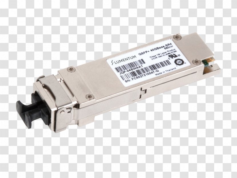 Multi-mode Optical Fiber Small Form-factor Pluggable Transceiver QSFP - Information Transparent PNG
