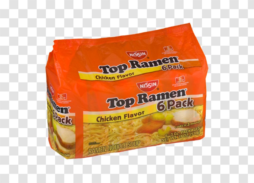 Nissin Top Ramen Noodle Soup Chicken Flavor Foods Ounce - Ingredient - Carat Transparent PNG