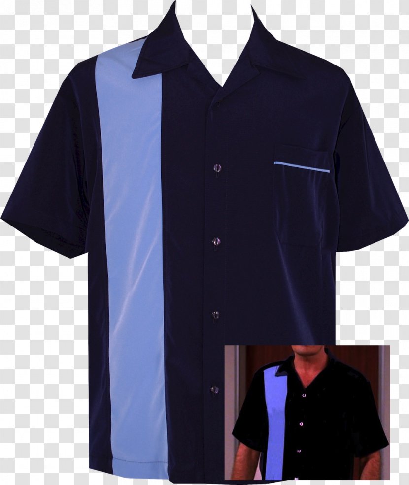 Dress Shirt Hoodie T-shirt Bowling - Electric Blue Transparent PNG