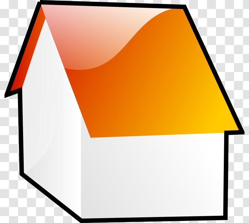 White House Clip Art - Orange Transparent PNG