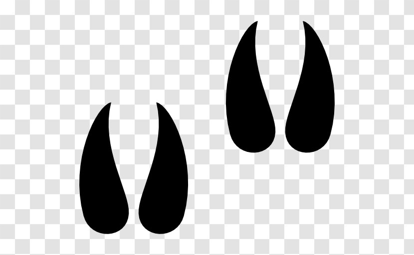 Horse Footprint Hoof Clip Art - Monochrome - Print Transparent PNG