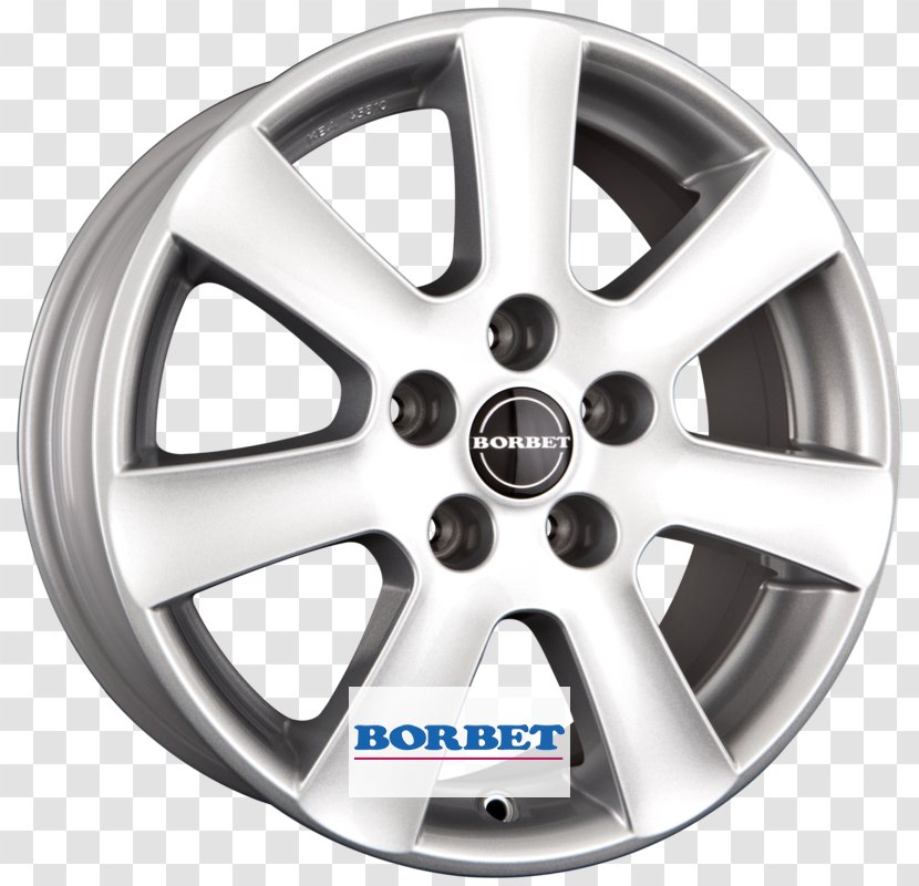 Autofelge Silver Alloy Car BORBET GmbH - Spoke Transparent PNG