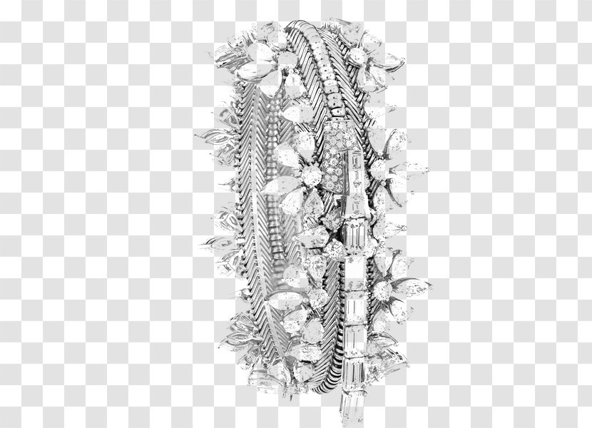 Earring Van Cleef & Arpels Jewellery Necklace Gemstone - Black And White - Snake Bracelet Transparent PNG