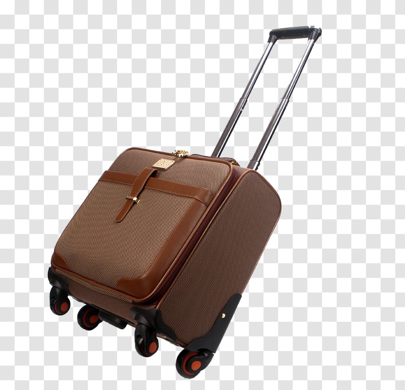 Suitcase Travel Box Trolley - Google Images - Dark Coffee Color Leather Buckle Transparent PNG