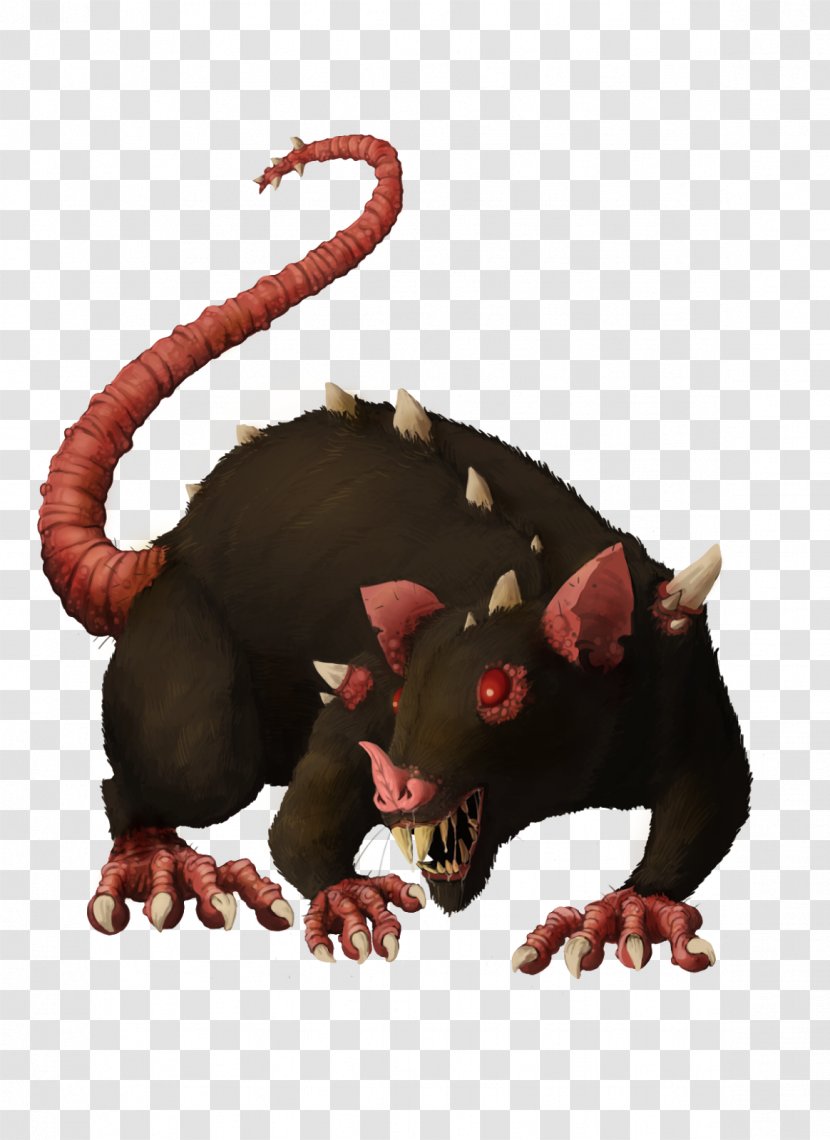 Dire Rat Dungeons & Dragons Rodent Clip Art - Ratcatcher Transparent PNG