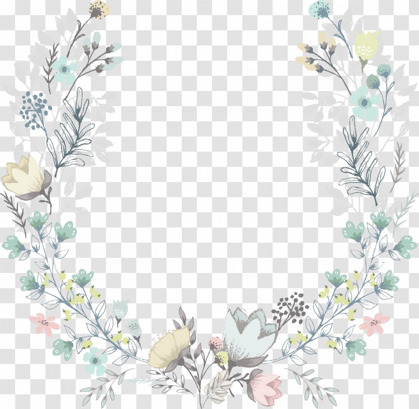 Wedding Invitation Flower Wreath Baby Shower Clip Art - Announcement Transparent PNG