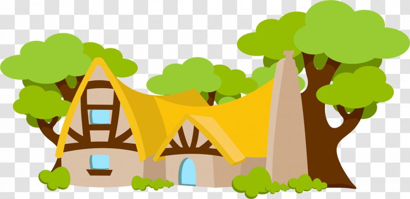 Snow White Seven Dwarfs Party Drawing House - Plant - And The Transparent PNG