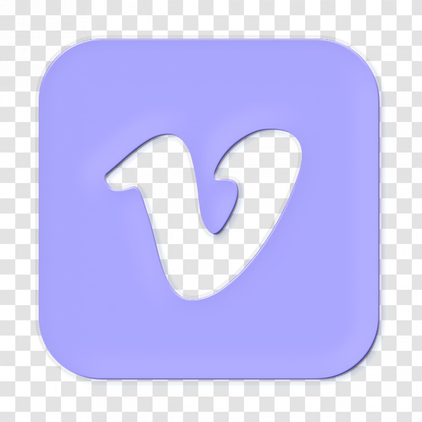 Social Media Logo - Purple - Electric Blue Symbol Transparent PNG