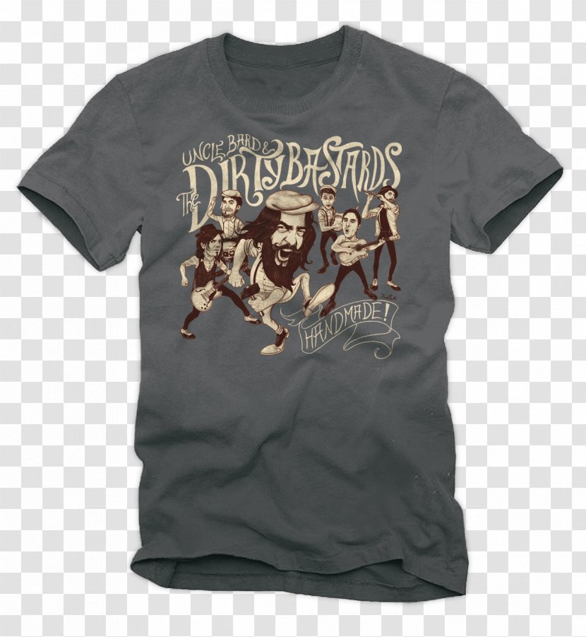 T-shirt Uncle Bard & The Dirty Bastards Up Bastards! Handmade - Clothing Transparent PNG